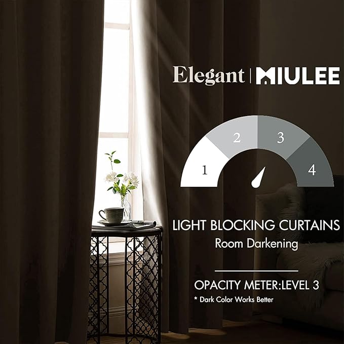 MIULEE Blackout Curtains 96 Inches Long - Image 2