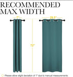 NICETOWN Bedroom Curtain Panels Blackout Draperies, Thermal Insulated Solid - Image 6
