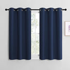 NICETOWN Blackout Draperies Curtains, 1 Pair, 34 x 36 inches, All Season by NICETOWN