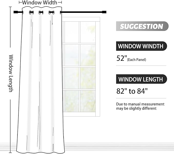 SimpleHome Ombre Room Darkening Curtains 84 inches Length - Image 7