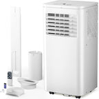 Antarctic Star 10000 BTU Portable Air Conditioner, 4-in-1 AC Unit with Cooling, Dehumidifier & Fan Modes, Sleep Mode, 24H Timer & Remote Control, Moving Wheels & Window Installation Kit