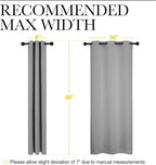 NICETOWN Silver Grey Blackout Curtain Panels - Image 7