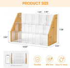 AIEVE Bamboo Drink Packet Organizer, 3-Tier Drink Mix Organizer