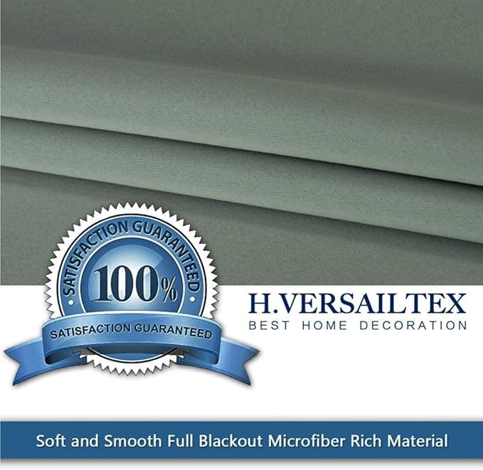 H.VERSAILTEX Blackout Patio Curtains 100 x 96 Inches - Image 3