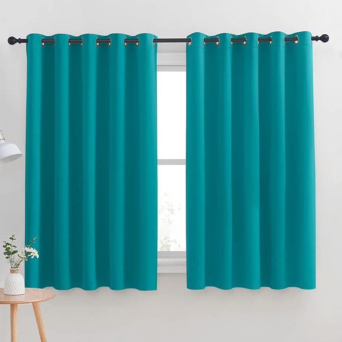 NICETOWN Thermal Insulated Peacock Teal Blackout Curtains by NICETOWN