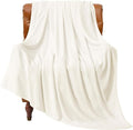BEDELITE Fleece Blanket Cream Throw Blankets by BEDELITE