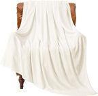 BEDELITE Fleece Blanket Cream Throw Blanket by BEDELITE