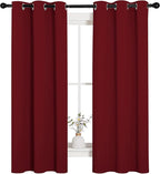NICETOWN Christmas Window Curtains Blackout Drapes, Thermal Insulated Solid - Image 2