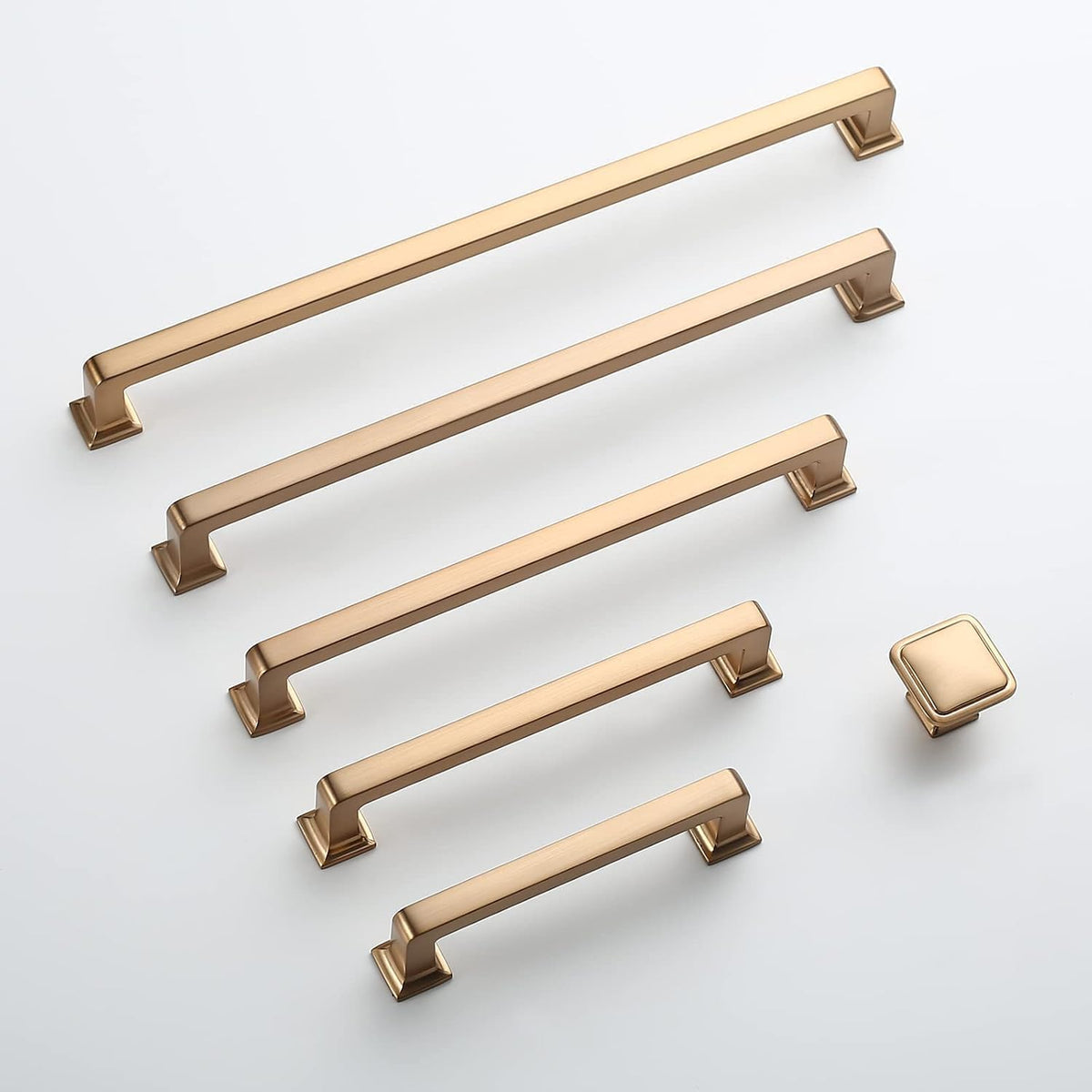 9BUILD 2 Pack 5 Inch Champagne Bronze Cabinet Handles,Kitchen Hardware