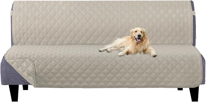 U-NICE HOME Futon Sofa Covers Reversible Sofa Slipcover Armless Cover Furniture by U-NICEHOME