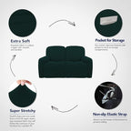 PureFit Super Stretch Loveseat Recliner Sofa Couch Cover - Image 3
