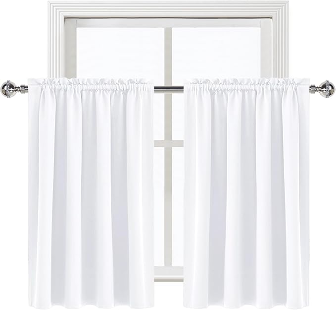 DWCN White Curtains for Living Room Thermal Insulated, 50% Light Blocking - Image 8