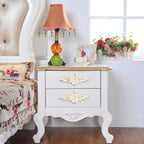 JUXYES Vintage Floral Rose Handle Pulls Knobs for Cabinets and Drawers