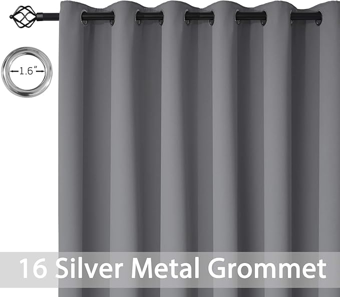 Yakamok Blackout Patio Curtains 100x96 Inches - Image 4