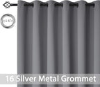 Yakamok Blackout Patio Curtains 100x84 Inches - Image 4