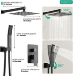 Longriver S200 Shower Faucet Set, Shower System Bathroom High Pressure