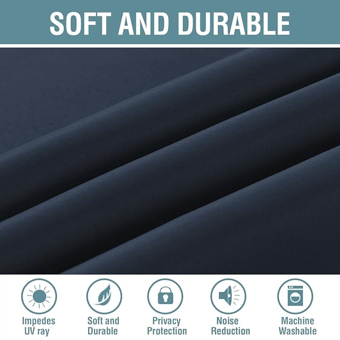 H.VERSAILTEX Blackout Curtain for Living Room Extra Long, Thermal Insulated - Image 4