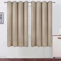 LEMOMO Khaki Blackout Curtains 52 x 63 Inch Length/Set of 2 Curtain by Lemomo