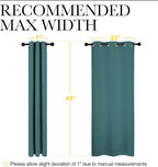 NICETOWN Bedroom Curtain Panels Blackout Draperies, Thermal Insulated Solid - Image 6