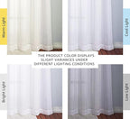 NICETOWN Voile White Sheer Curtains - Image 2