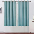 LEMOMO Stone Blue Blackout Curtains 52 x 63 Inch Length/Set of 2 Curtain by Lemomo