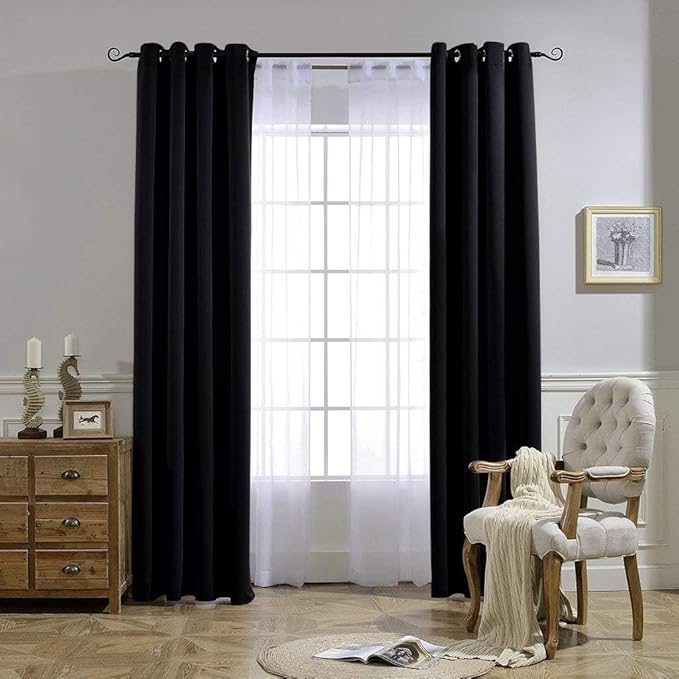 NICETOWN Black Out Curtains for Bedroom 84 inches Long - Image 7