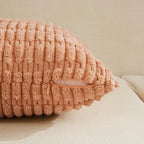 Fancy Homi 4 Packs Peach Decorative Throw Pillow Covers 26x26 Inch - Image 3