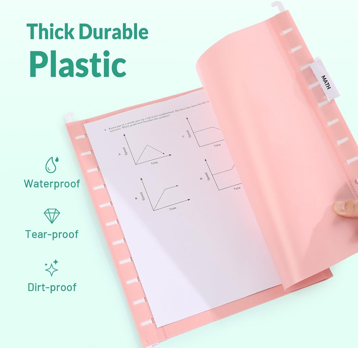 SUNEE Plastic Hanging File Folders,12 Pack Letter Size Hanging File Folders with 1/5-cut Tabs,Stay Organized for Your Home and Office Bulk File,Documents and Paper,6 Pastel Colors