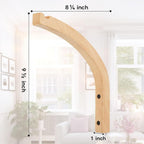 2 Pack 8 Inch Wall Mount Plant Hanging Hooks