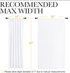 NICETOWN White Curtains, 50% Light Blocking Curtain Panels - Image 7