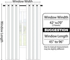 Yakamok Light Blocking Ombre Curtains, Room Darkening Grommet Window Drapes - Image 8