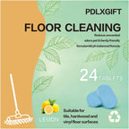 Floor Cleaner Tablets, 24pcs Multi-Surface Floor Cleaner Solution | Pet Safe, No Residue, No Streaks,Robot Mop Safe Quick Dissolve Floor Cleaning Tablets for Wood Tile Laminate
