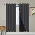 Yakamok 100% Blackout Curtains, 2 Thick Layers Thermal Insulated Total Blackout by Yakamok