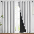 Yakamok 100% Blackout Curtains 84 Inches Long, 2 Thick Layers Heat and Full by Yakamok