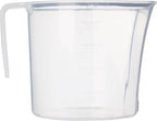 Sistema Flour and Sugar Storage Containers for Pantry with Lids and Measuring Cup, Dishwasher Safe, 13.7-Cup, White