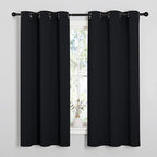 NICETOWN Pitch Black Solid Thermal Insulated Grommet Blackout Curtains/Drapes - Image 2