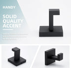 Angle Simple Towel Hook Matte Black, Coat Robe Hook, Bathroom Towel Hanger