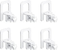 EMODA 6 PCS Mattress Stoppers to Prevent Sliding, Mattress Gripper, White