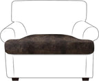 Leather Look Couch Cushion Covers Sofa Seat Slipcovers Sets Couches Furniture by ANARACHON