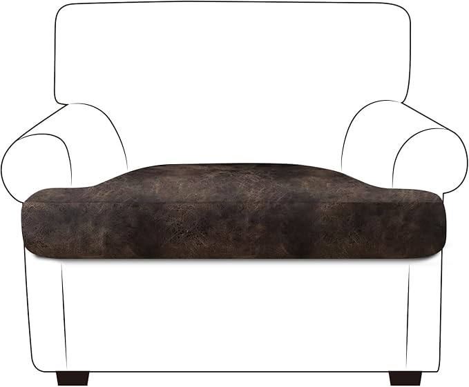 Leather Look Couch Cushion Covers Sofa Seat Slipcovers Sets Couches Furniture by ANARACHON
