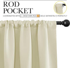 NICETOWN Kitchen Curtains, Short Blackout Curtains & Drapes, Small Window - Image 3