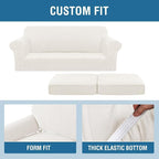 H.VERSAILTEX 3 Piece Stretch Sofa Covers - Image 4
