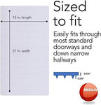 RESILIA Deep-Pile Carpet Runner - Plastic Vinyl Carpet & Rug Protector, Waterproof Clear Vinyl Floor Runners, 27 Inches Wide x 15 Inches Long, Made in The USA