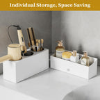 White Hot Hair Styling Tool Organizer with Drawer & 3 Cooling Cups