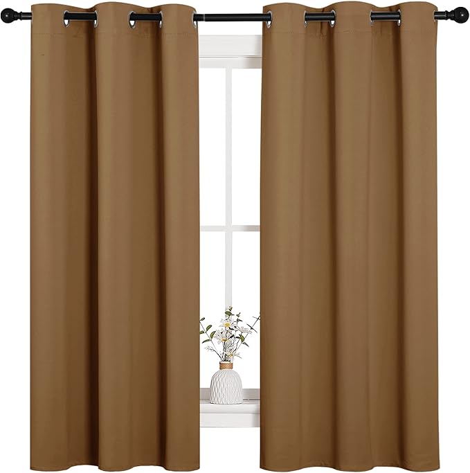 NICETOWN Sleek Blackout Curtains 63 inches Length - Image 2