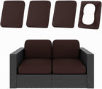 hyha 4Pcs Patio Cushion Covers, Stretch Outdoor Couch Cushion Covers Replacement by hyha