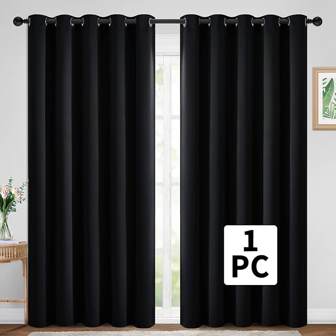 Yakamok Wide Thermal Blackout Patio Door Curtain Panel, Sliding Door Insulated - Image 2