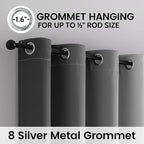 SimpleHome Blackout Curtains Ombre - Image 3