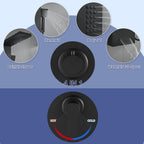 ROVATE 4 in 1 Shower Panel Tower with Powerful Body Jets, Matte Black