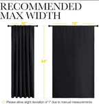 NICETOWN Black Blackout Curtain Blinds - Image 7